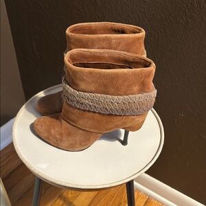Brown Suede Ankle Boots